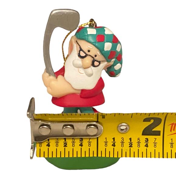 Vintage Avon Elves' Day Off Golf Christmas Ornament Resin/Plastic Blend - Picture 8 of 8